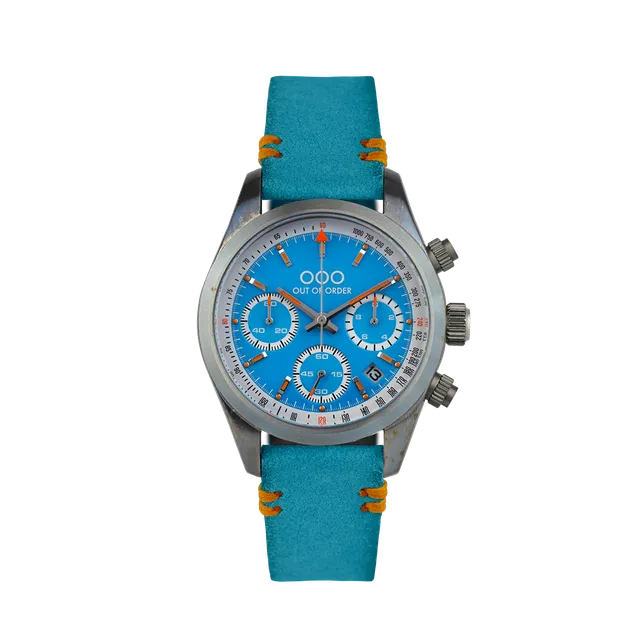 Out Of Order Sporty Azure Cronografo orologio blu 40 mm