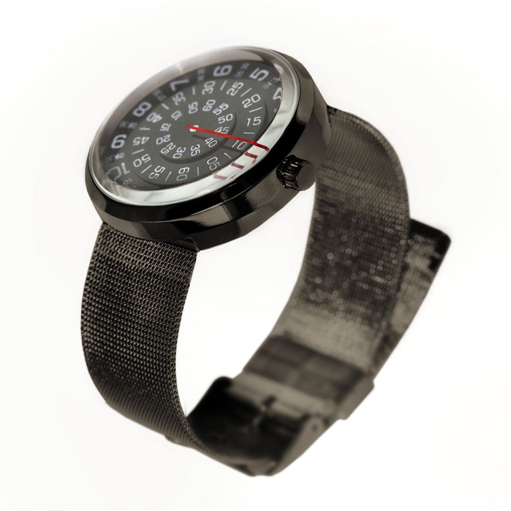 Mykonos Design Visus Black orologio quarzo nero acciaio