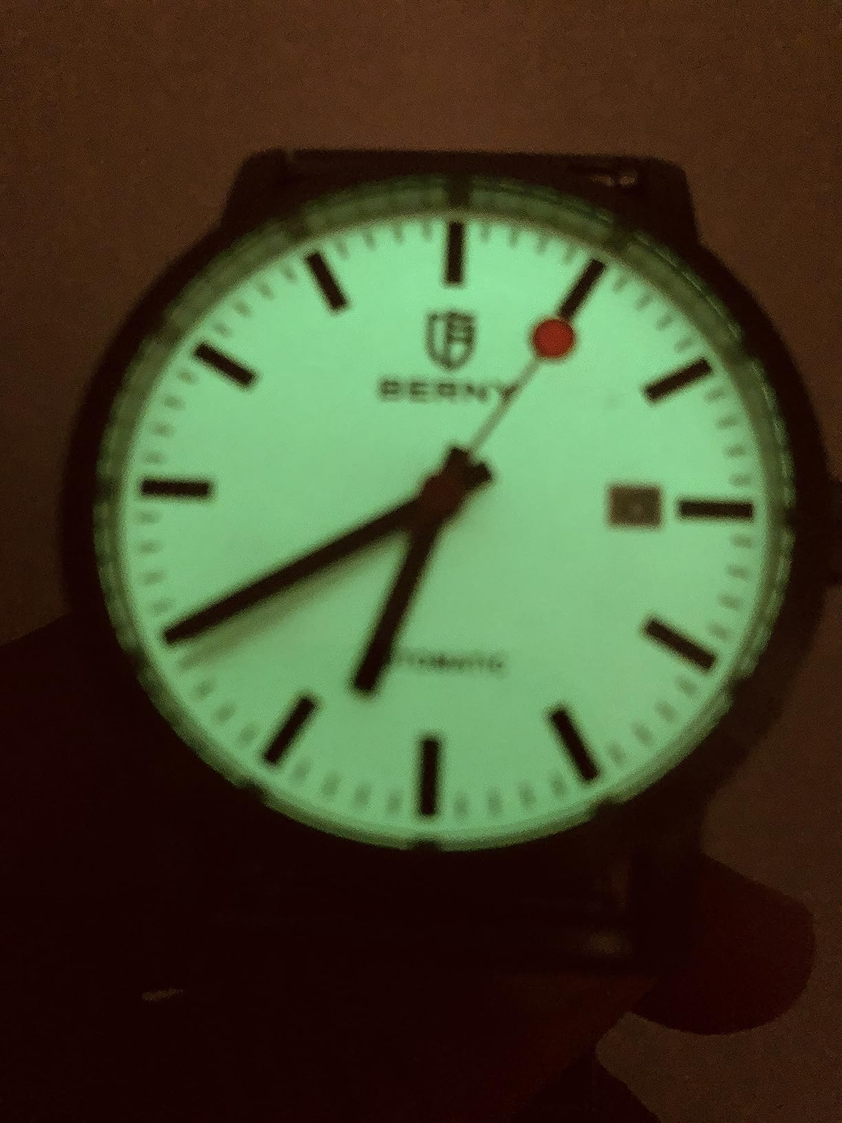 Berny Classic orologio automatico tutto bianco luminoso