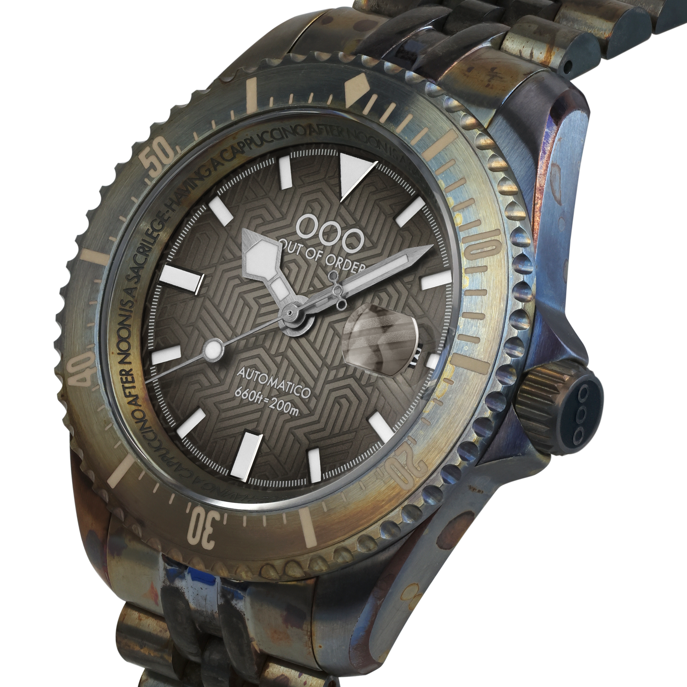 Out Of Order Diverissimo Azteco Sand orologio subacqueo 42 mm
