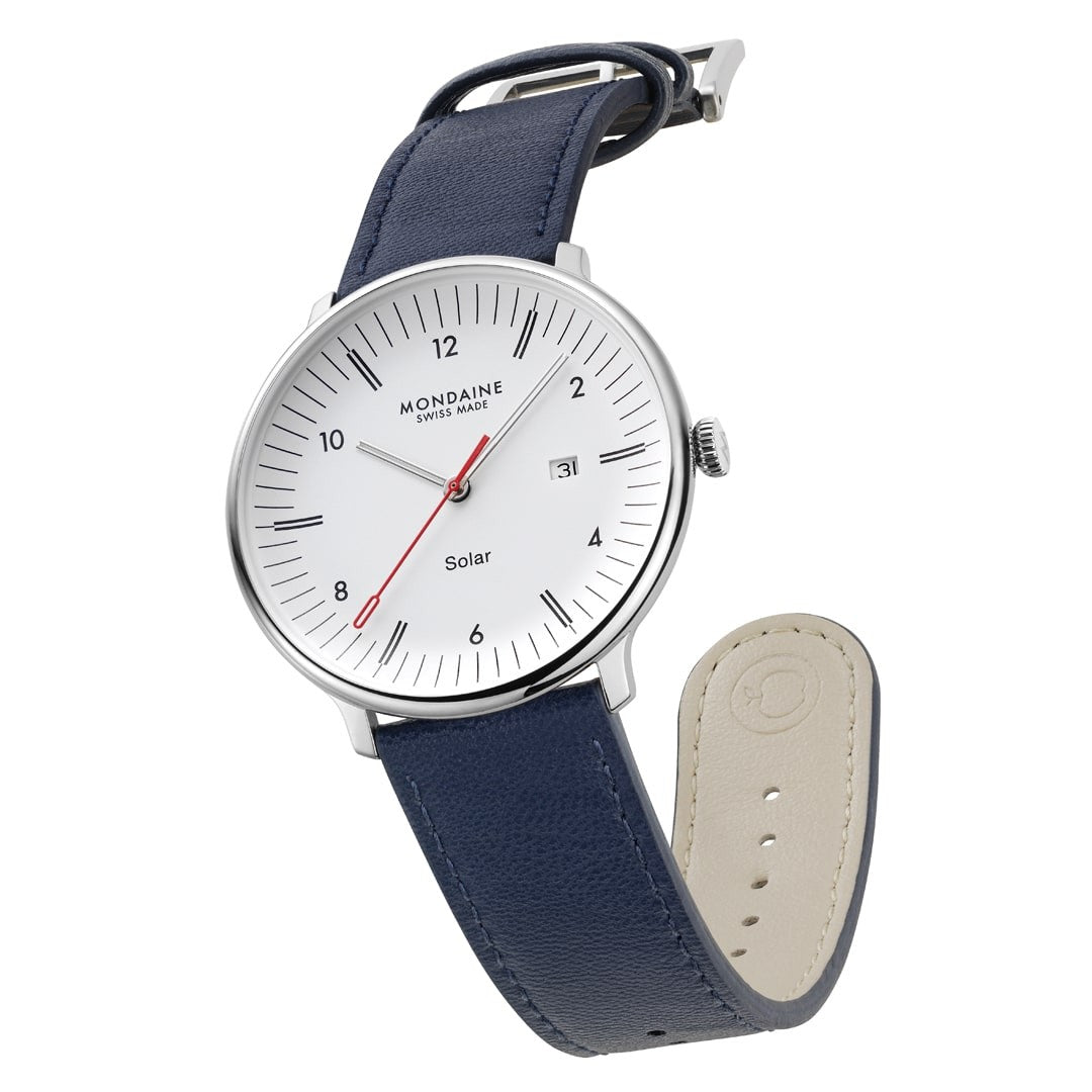 Mondaine Doppio Solar Blu 41 mm orologio solare
