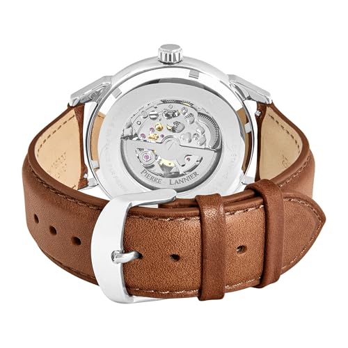 Pierre Lannier Monarck orologio automatico 43 mm acciaio