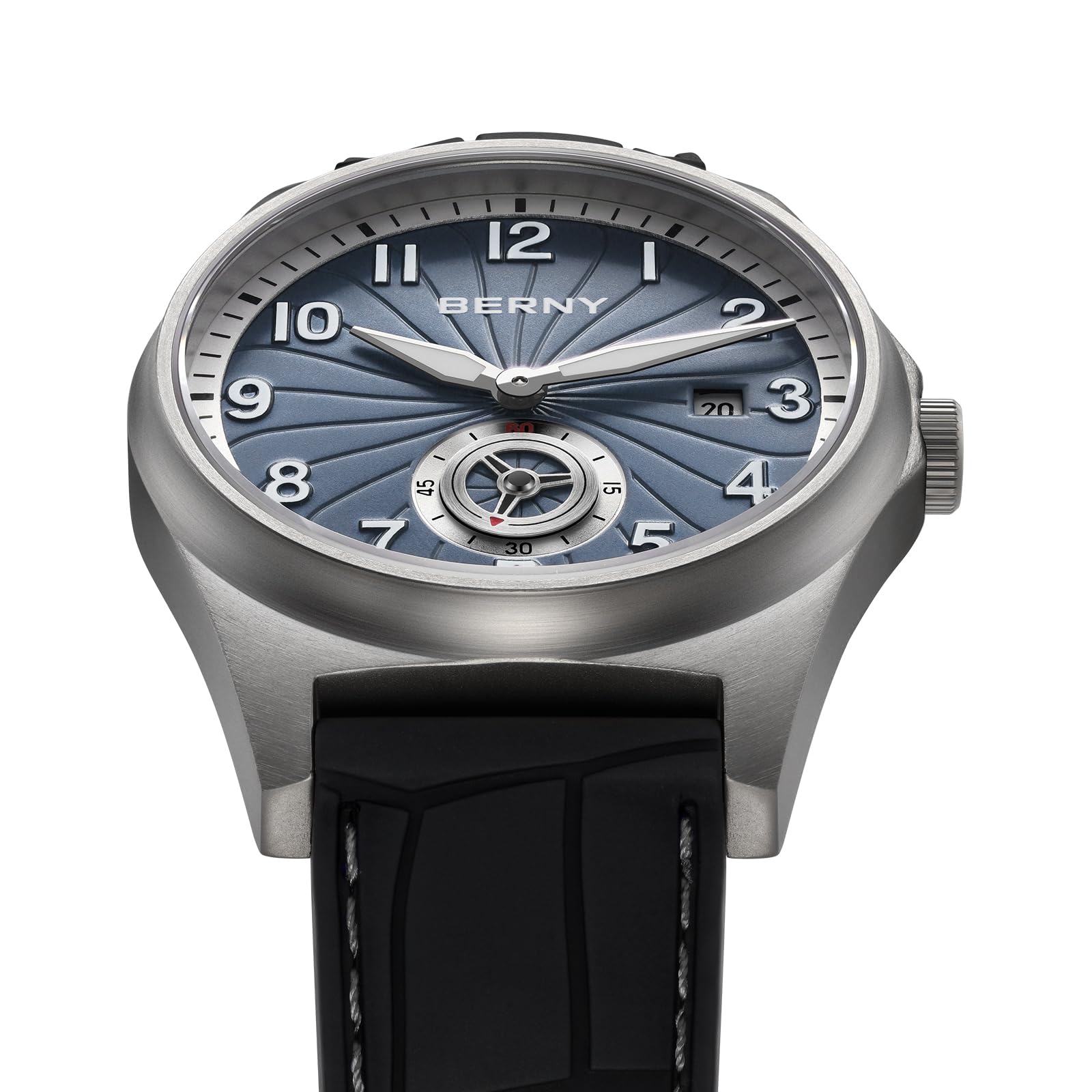 Berny Titanium orologio automatico uomo azzurro 10ATM