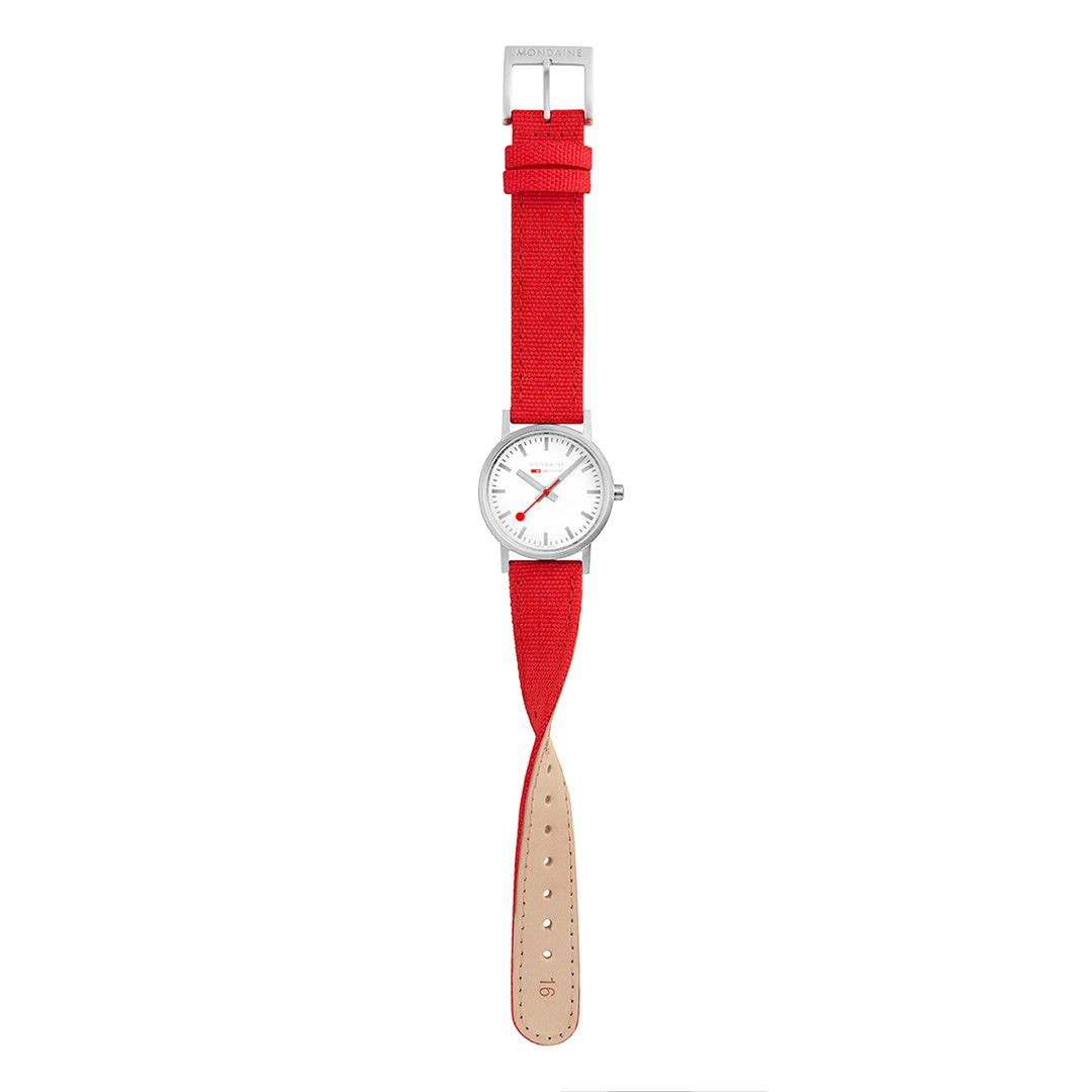 Mondaine Classic Rosso 30mm orologio quarzo