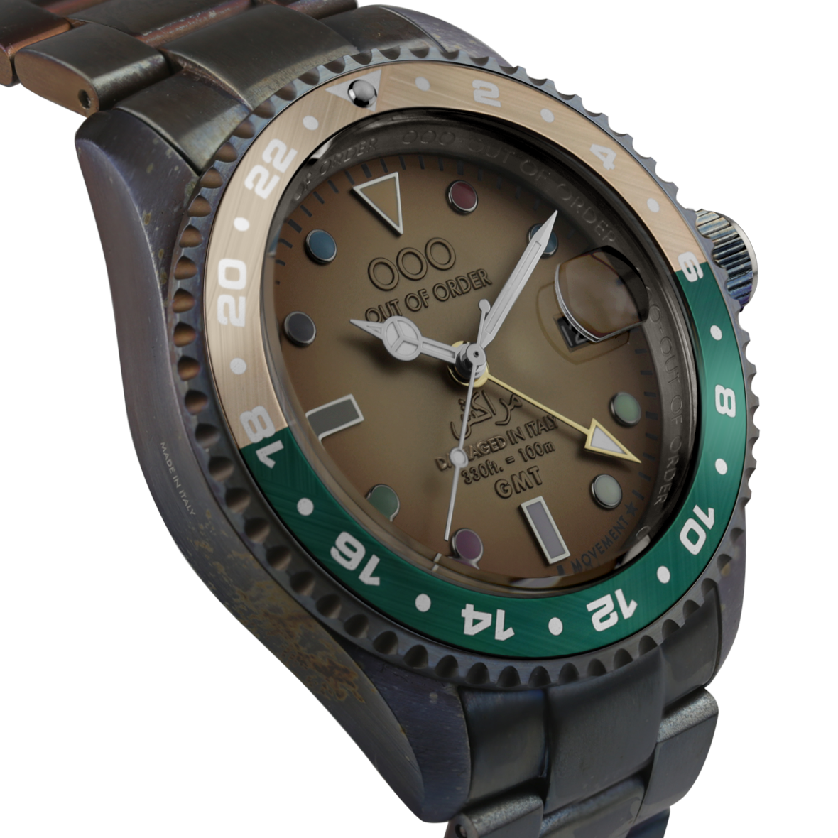 Out Of Order GMT Marrakesh orologio marrone 44mm acciaio