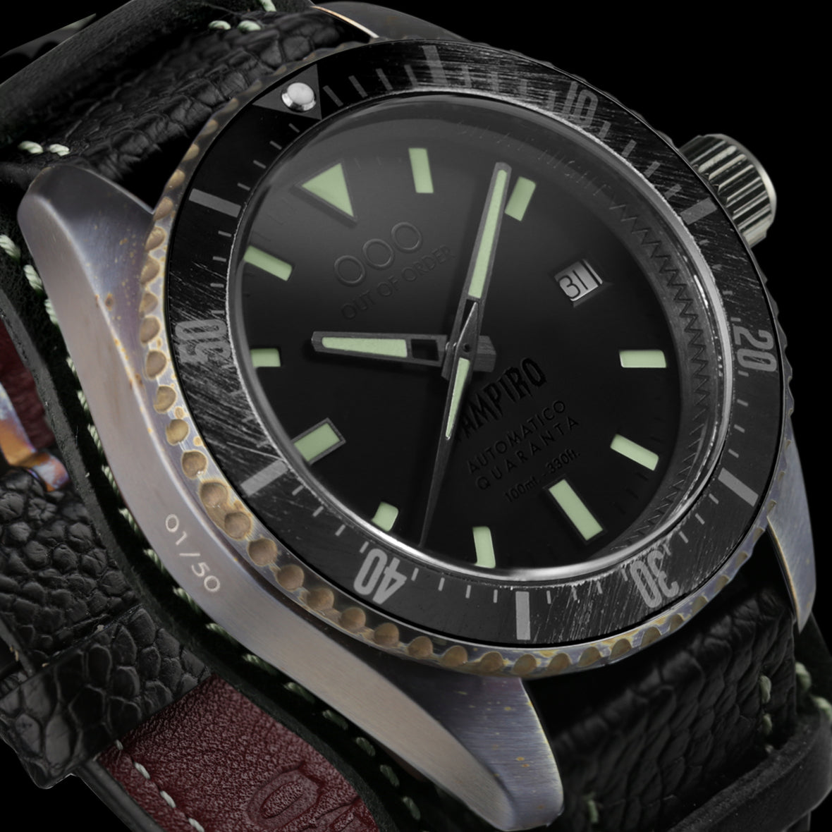 Out Of Order Vampiro orologio automatico nero 40 mm