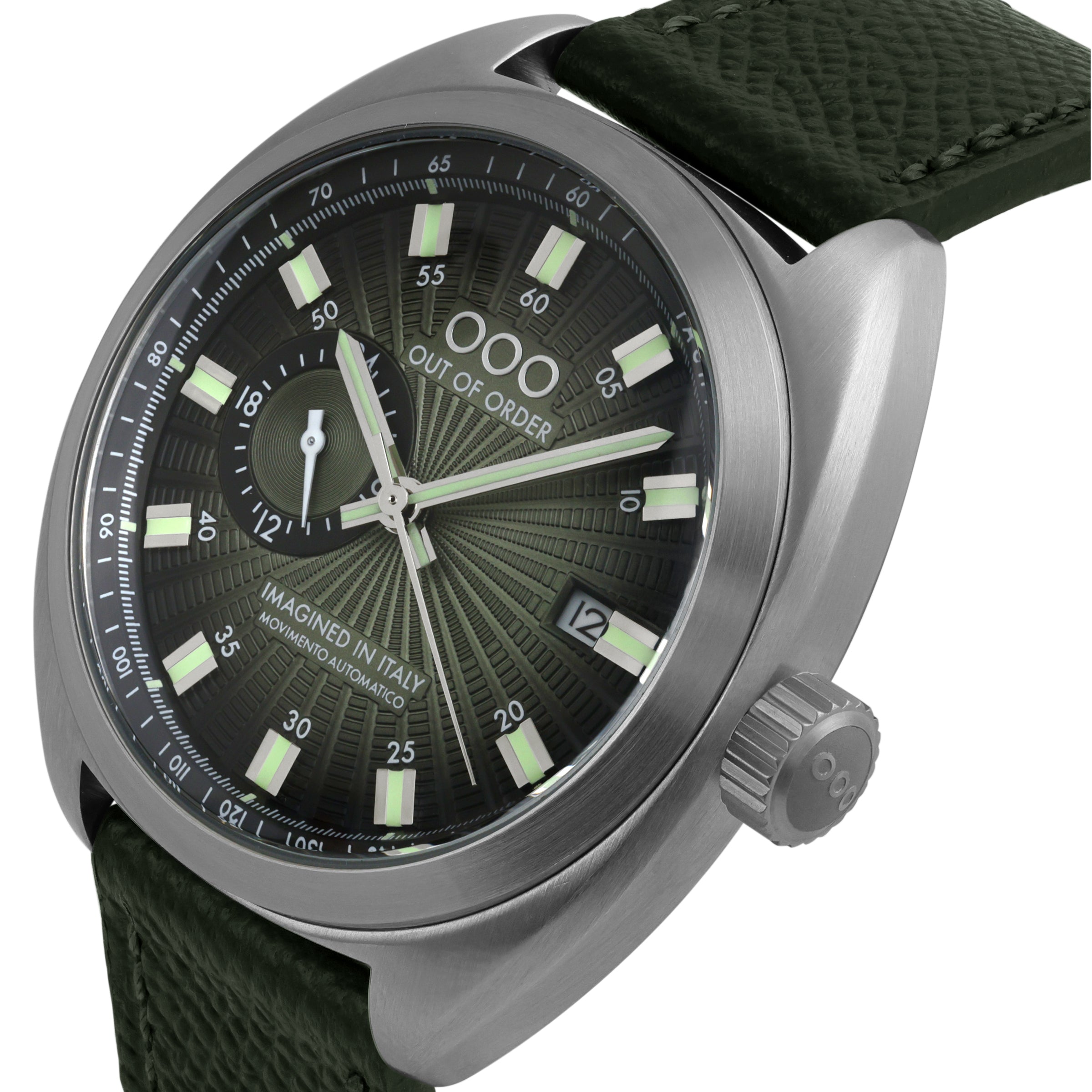 Out Of Order Torpedine Jade orologio automatico verde 42 mm