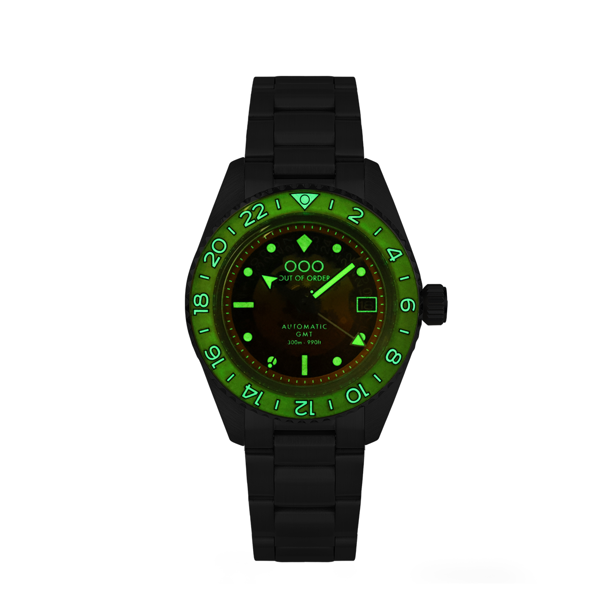 Out Of Order Spritz orologio GMT automatico arancione
