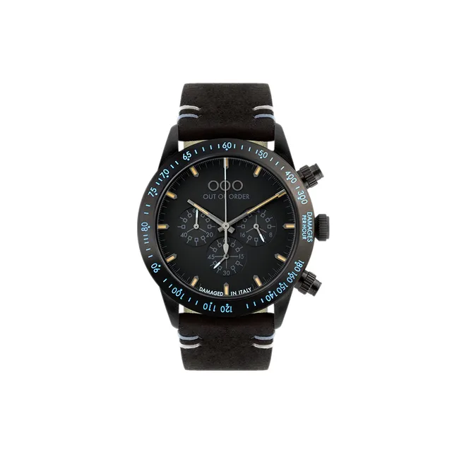 Out Of Order Cielo V cronografo 42 mm nero vegan