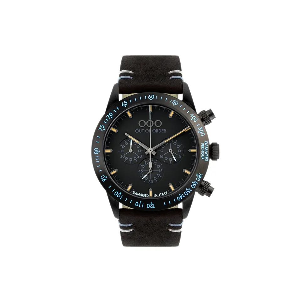 Out Of Order Cielo V cronografo 42 mm nero vegan