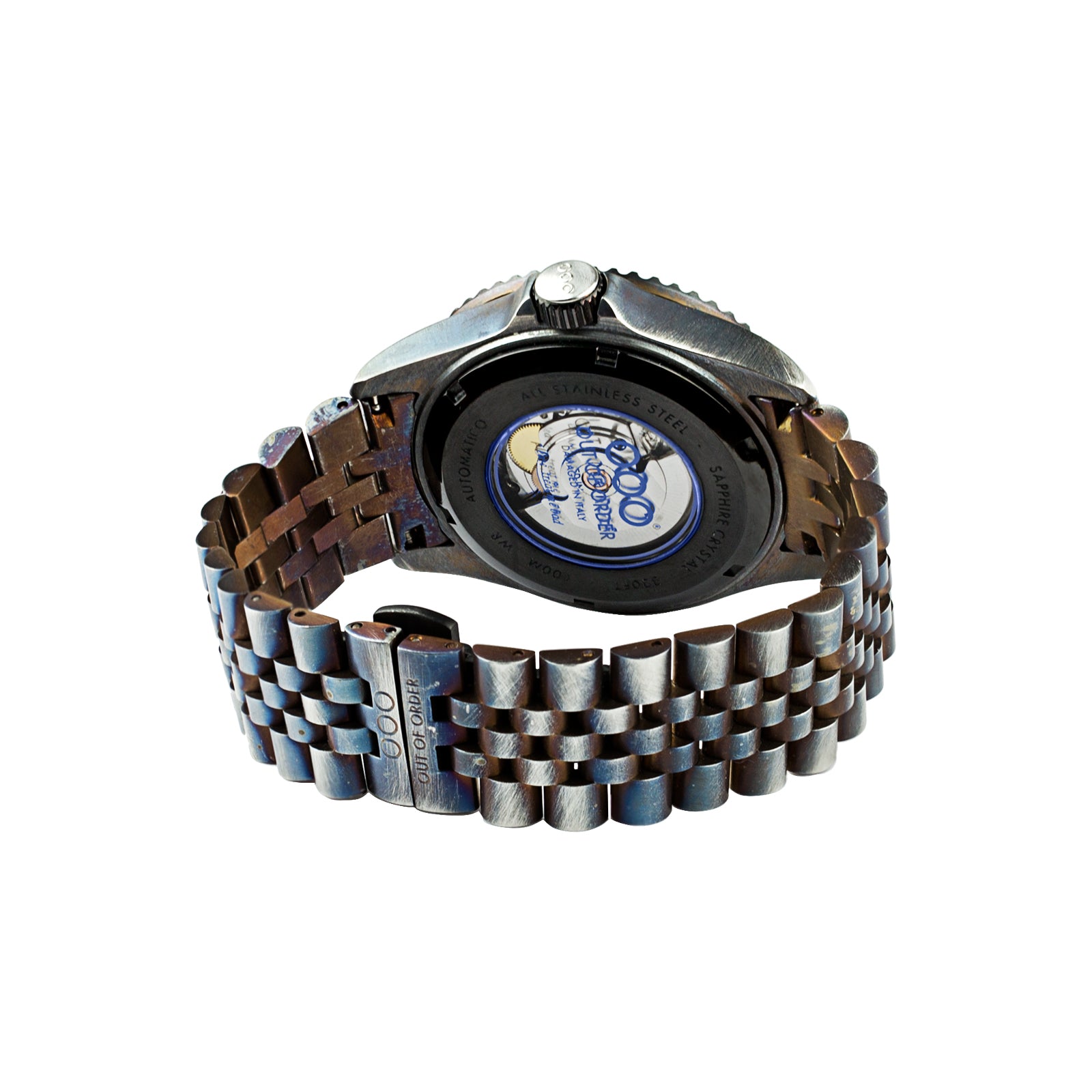 Out Of Order Swiss Automatico Blue Orologio 44mm Acciaio