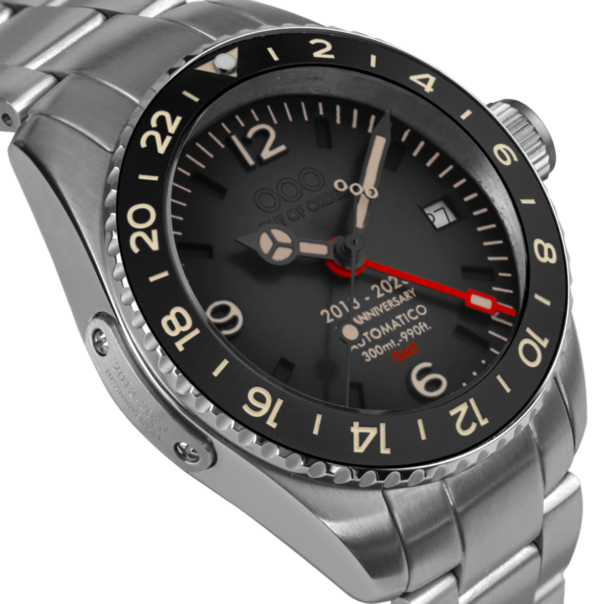 Out Of Order 10th Anniversary orologio GMT 40 mm nero