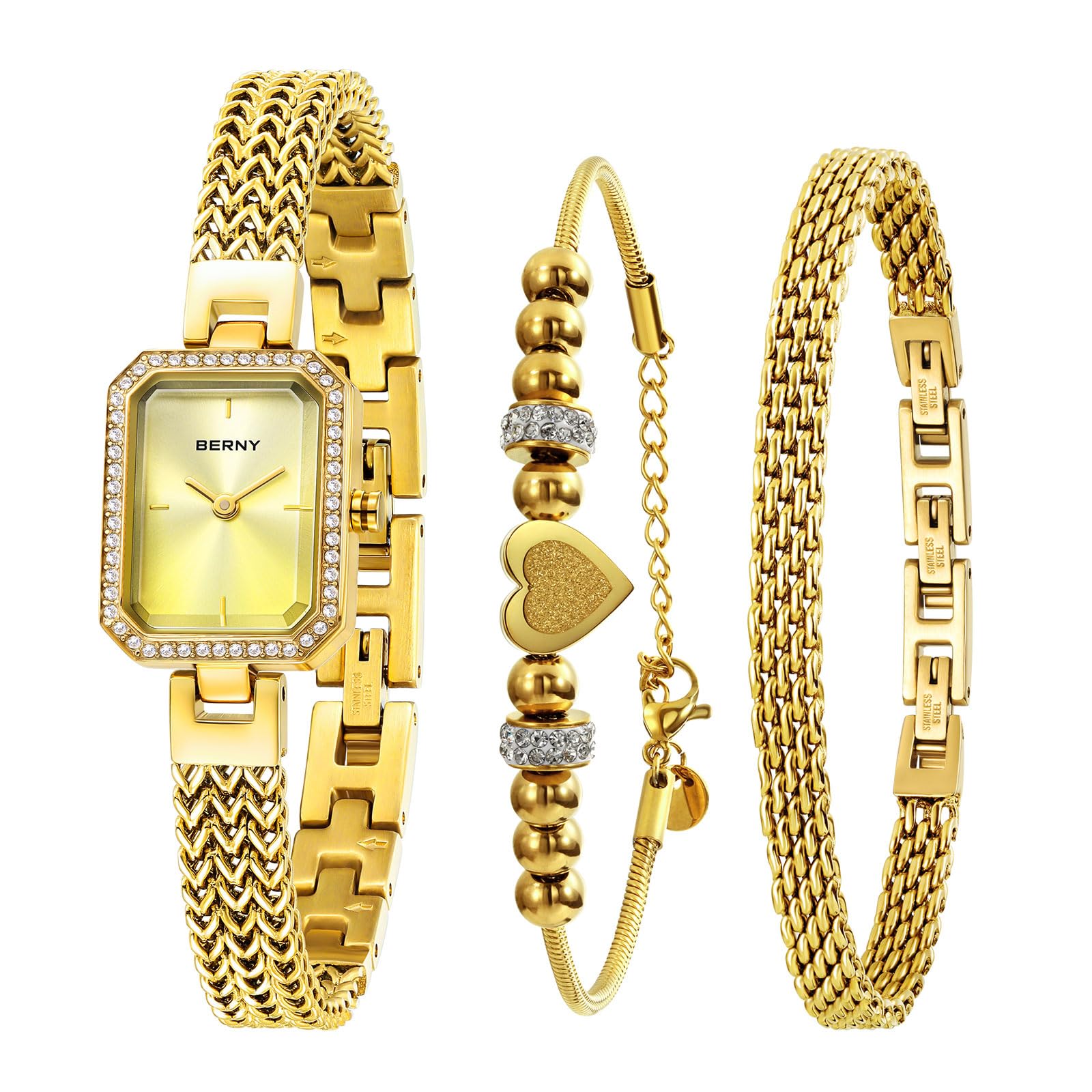Berny Gold Collection orologio donna viola sfumato oro