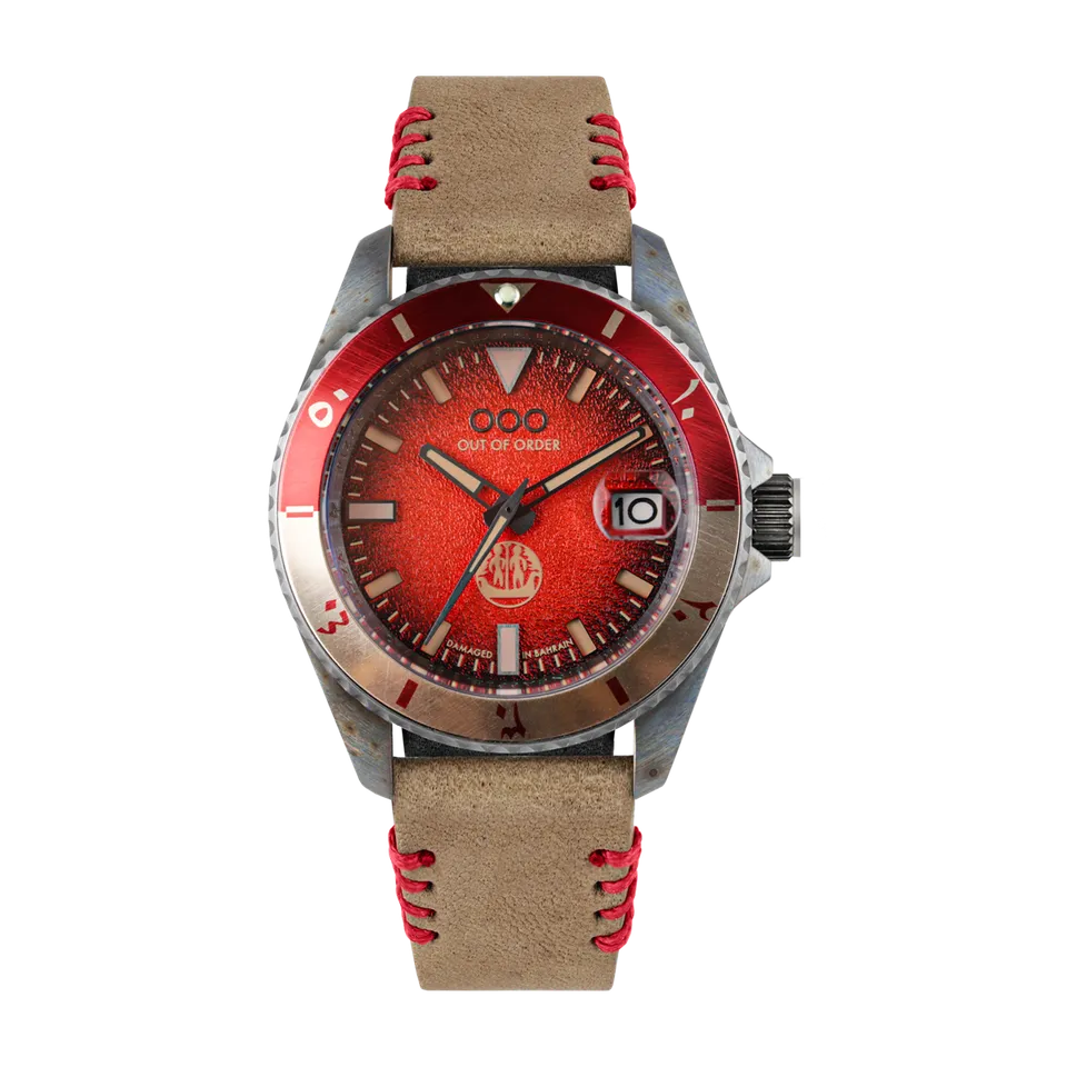Out Of Order Automatico Quaranta Dilmun orologio 40 mm rosso