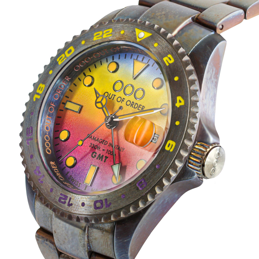 Out Of Order Los Angeles orologio GMT quarzo 44 mm tramonto