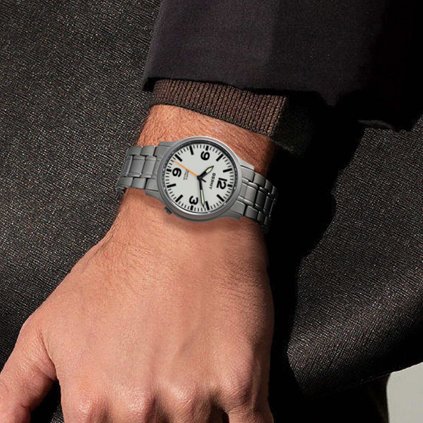 Berny Titanium Orologio Uomo Quarzo Blu Zaffiro 5ATM
