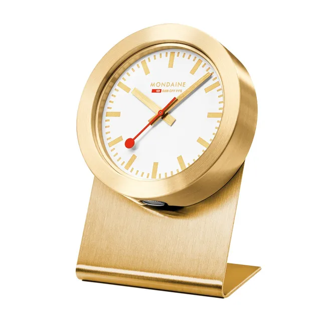 Mondaine Magnet Clock orologio da tavolo oro 50mm