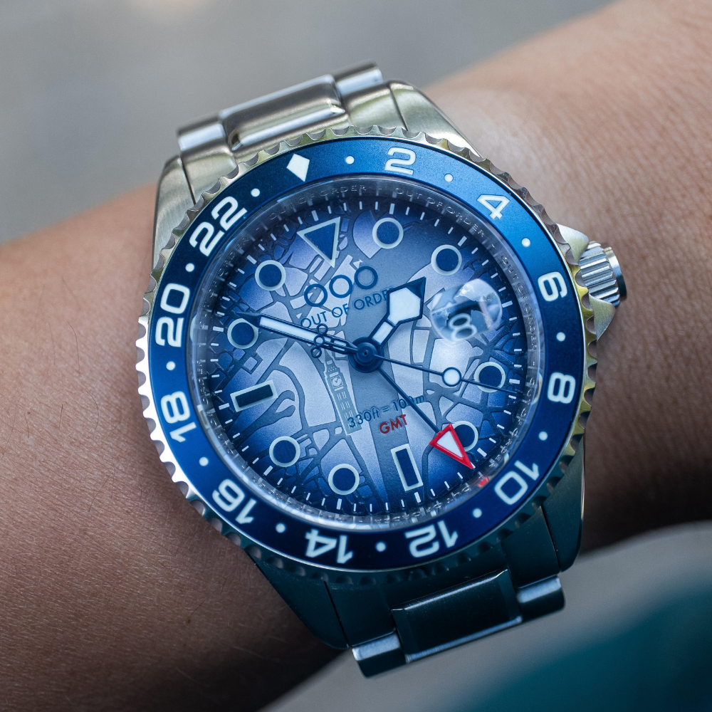 Out Of Order Casanova London orologio GMT 40 mm grigio