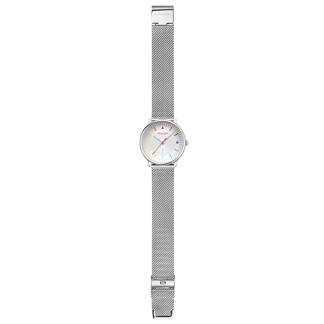 Mondaine Doppio Bauhaus Inspired 33 mm Orologio Quarzo