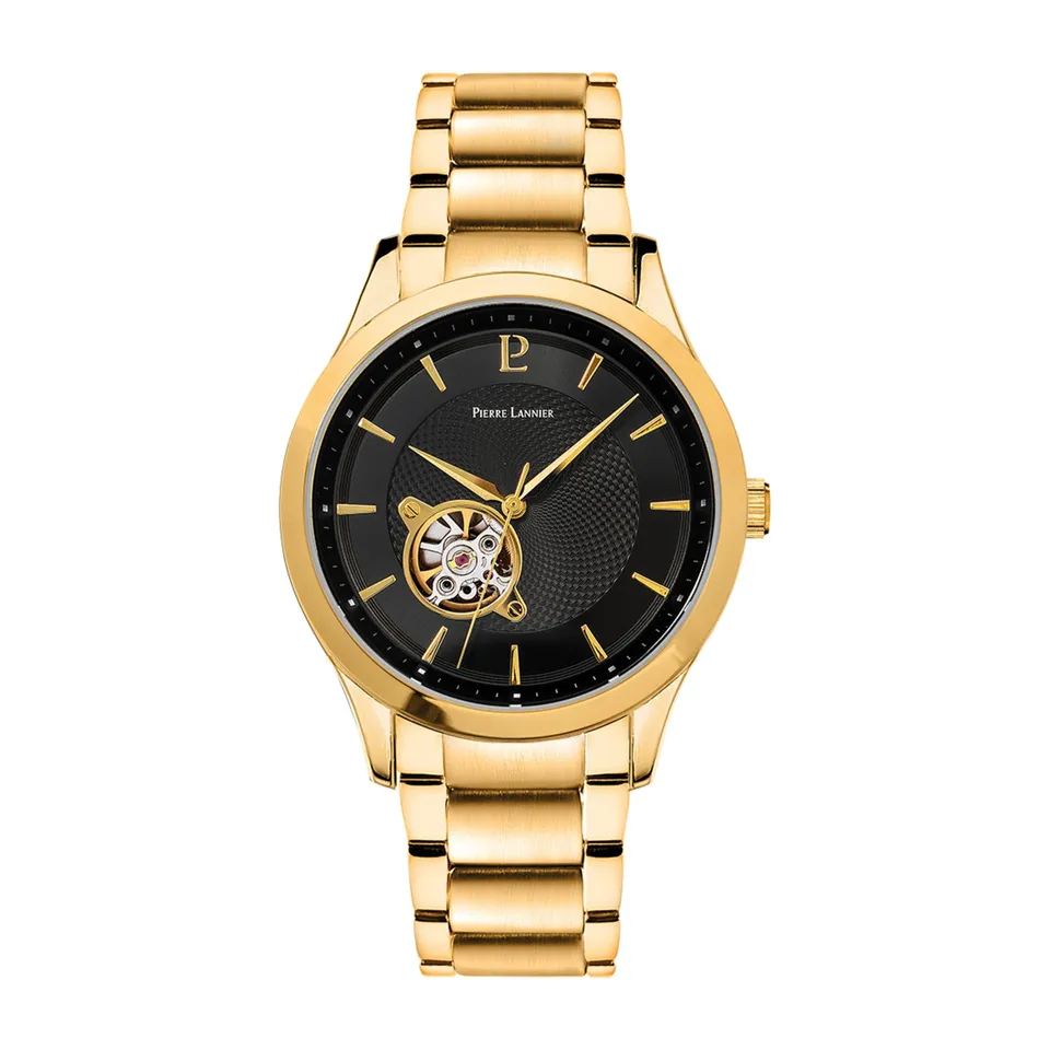 Pierre Lannier Fleuret orologio automatico nero 42,5 mm