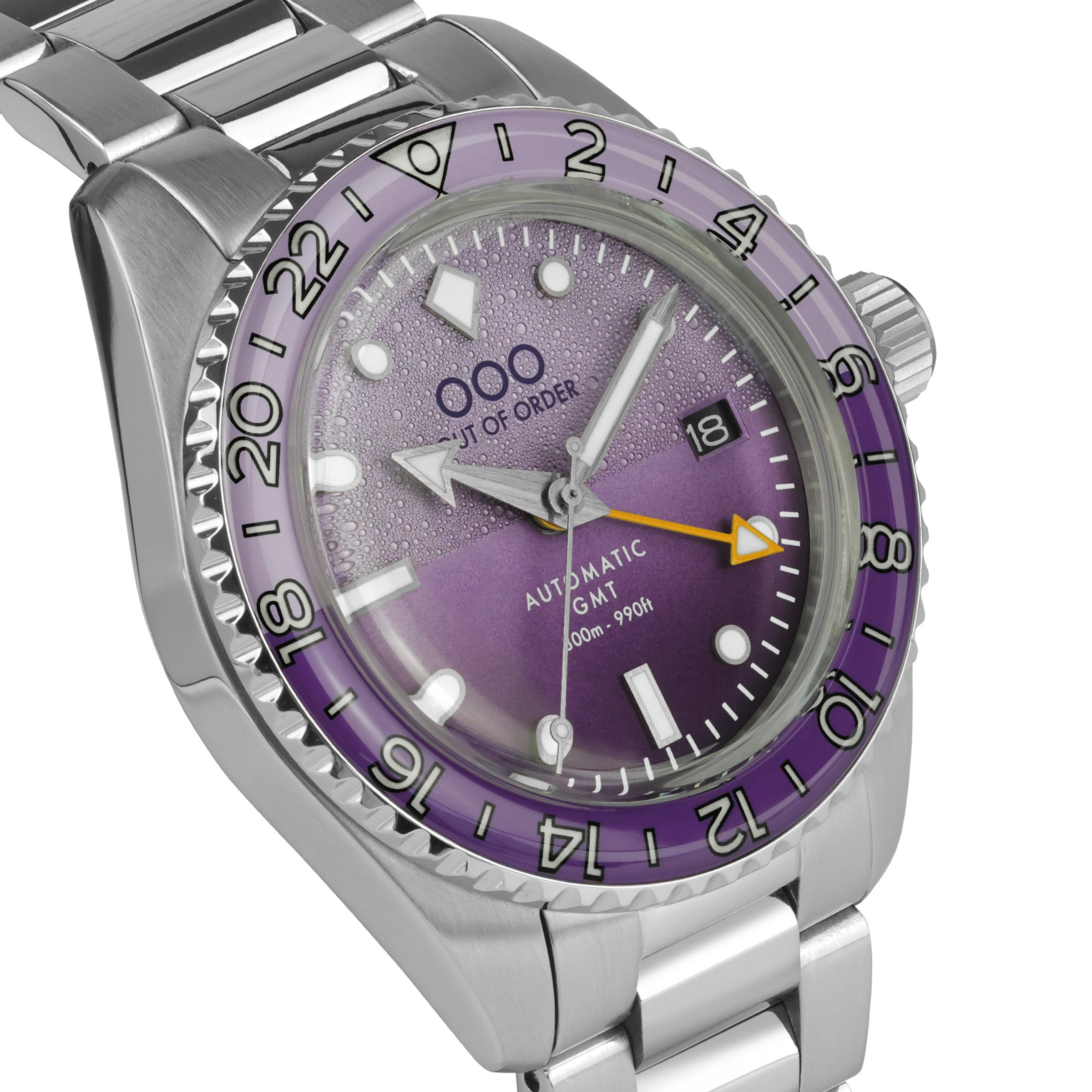 Out Of Order Shaker Dark Violet orologio GMT 40mm automatico