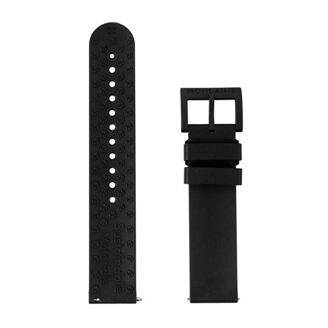 Mondaine Essence cinturino 20mm gomma nero