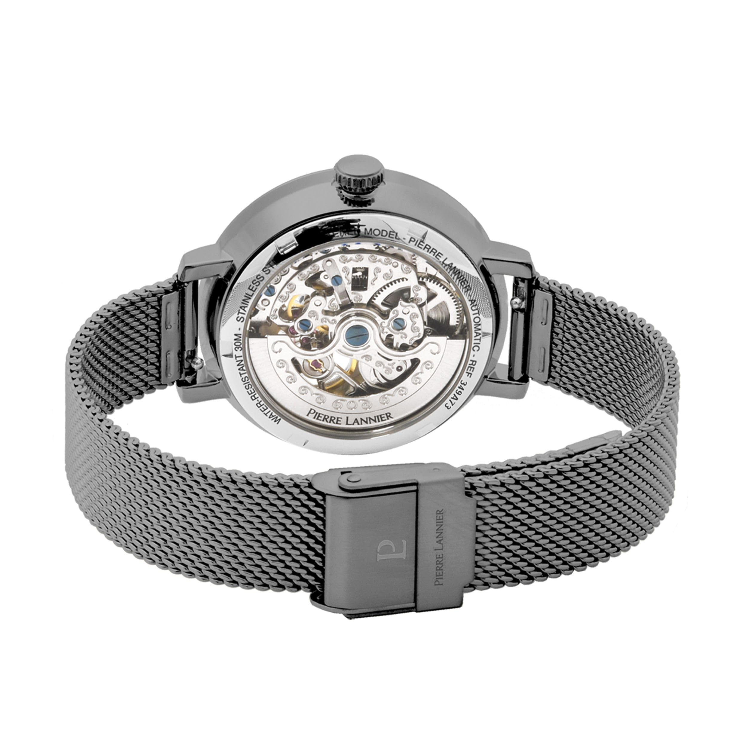 Pierre Lannier Melodie orologio automatico blu 37 mm