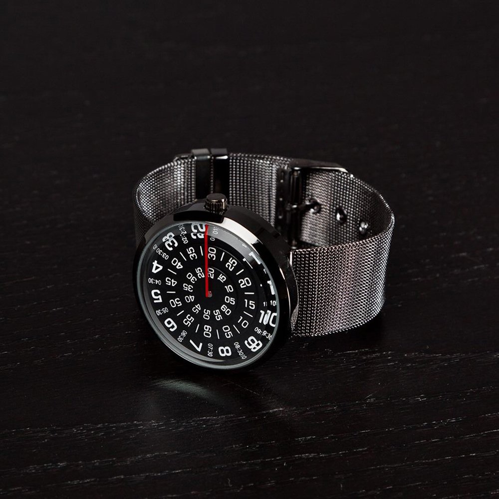 Mykonos Design Visus Black orologio quarzo nero acciaio