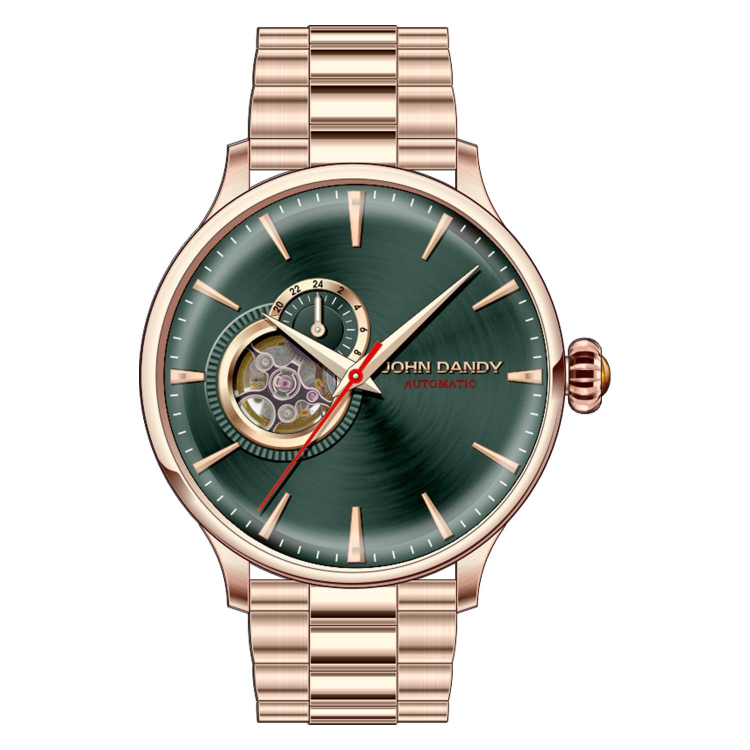John Dandy JD3213 orologio acciaio trasparente