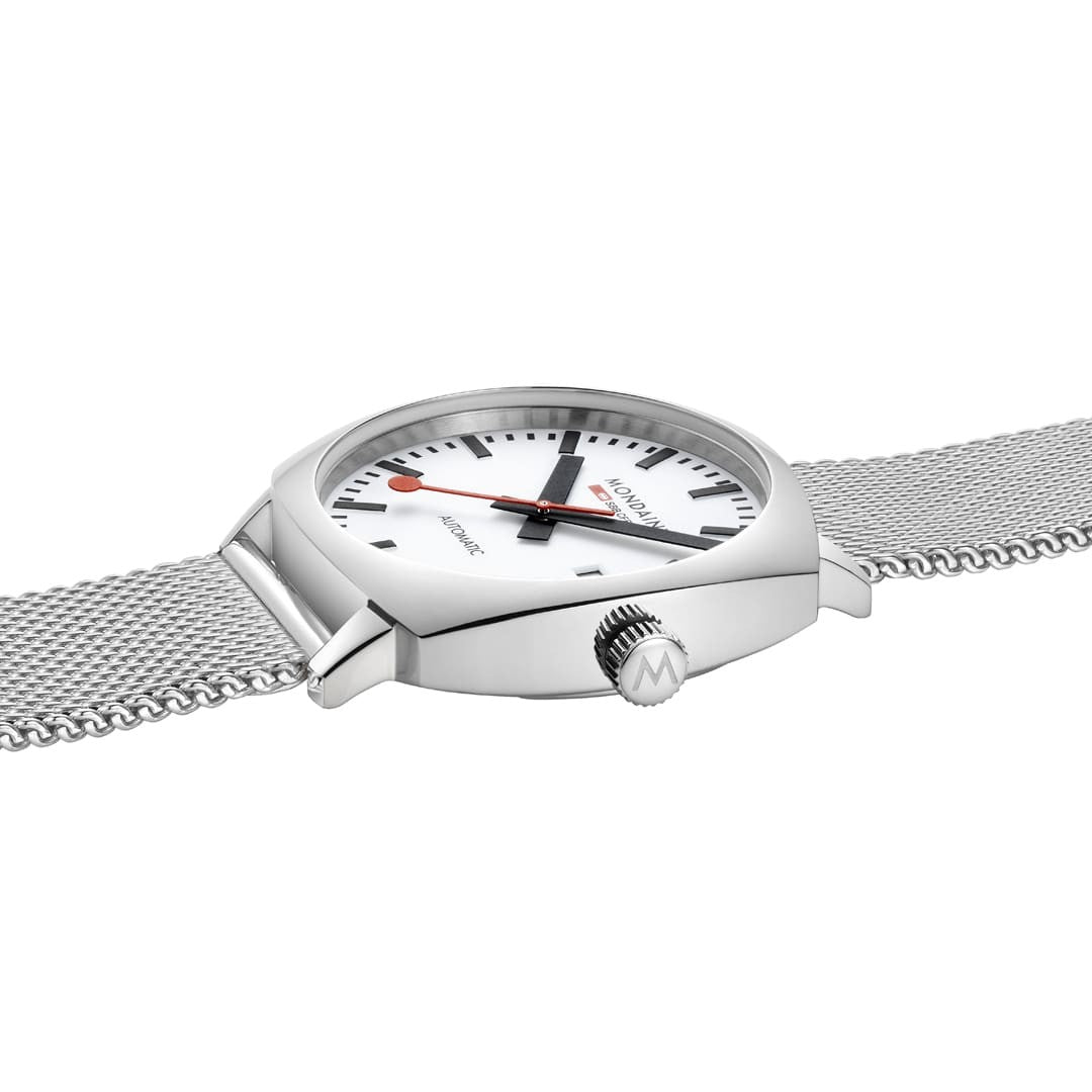 Mondaine Cushion Orologio Automatico 39 mm Acciaio