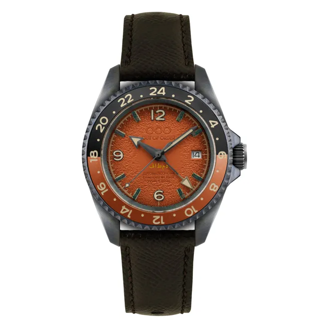 Out Of Order Trecento Vitamin C orologio GMT 40 mm arancione
