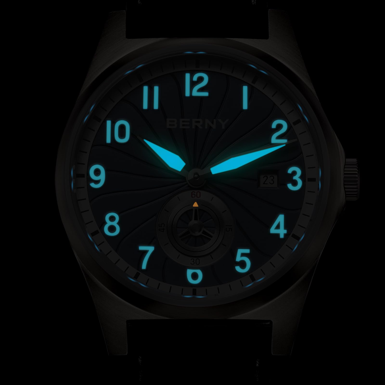 Berny Titanium orologio automatico uomo azzurro 10ATM