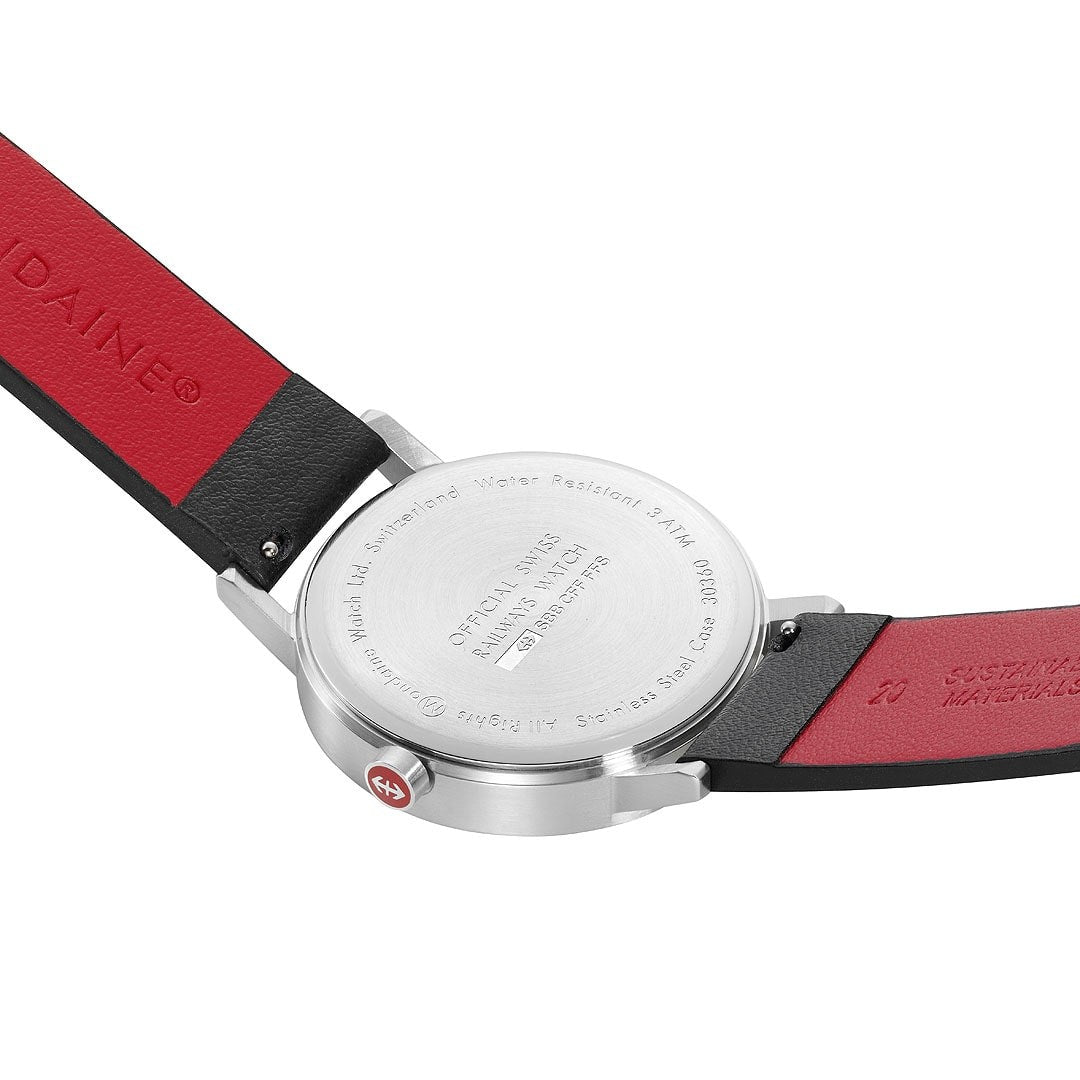 Mondaine Pure orologio 40mm acciaio minimal