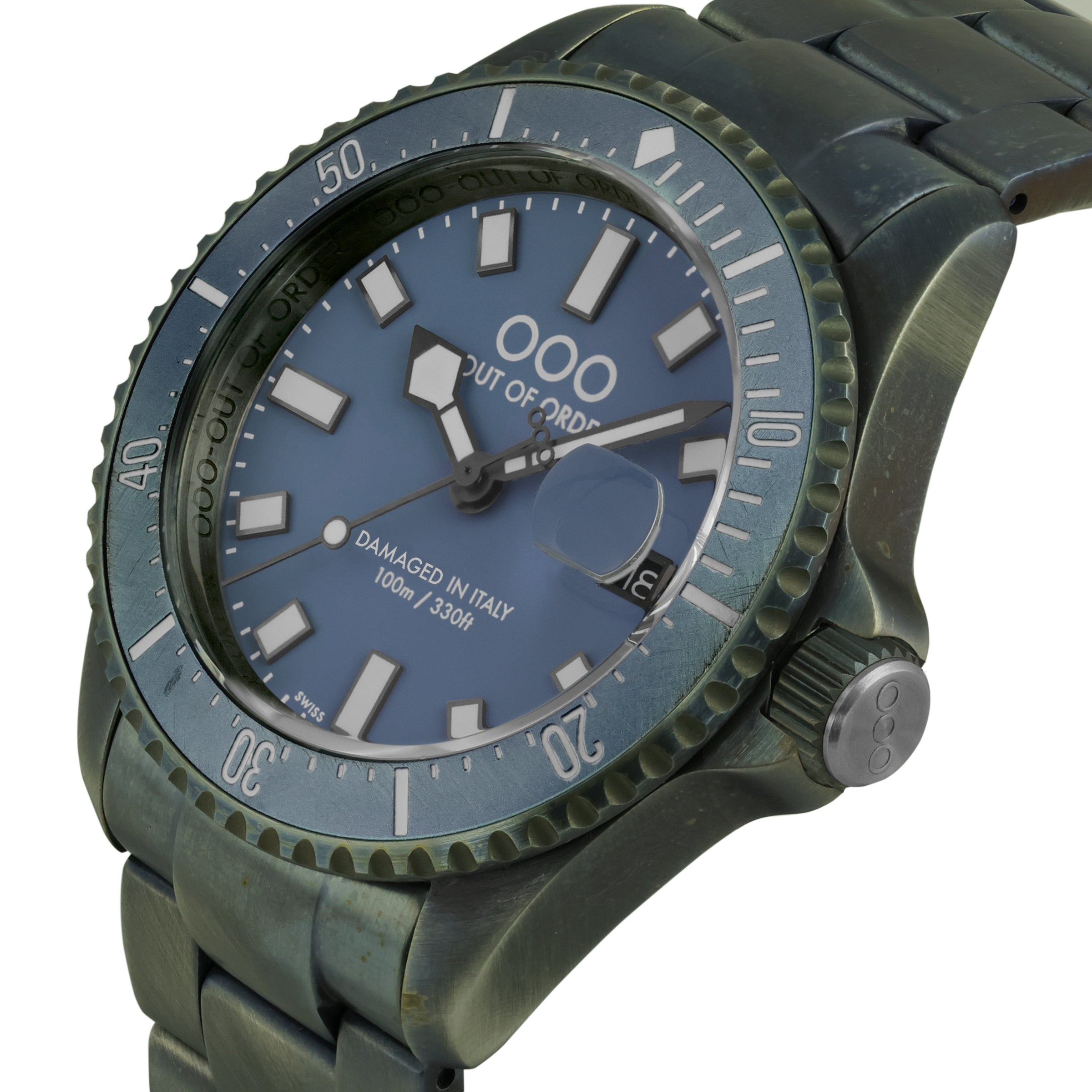 Out Of Order Casanova Blu Mediterraneo orologio blu 44 mm