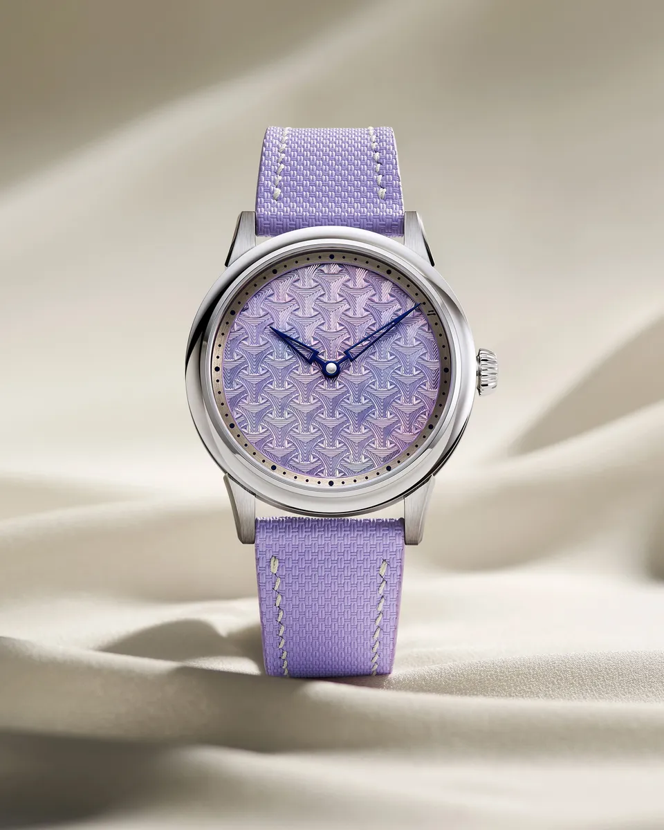 Selten Jui Bauhinia orologio viola madreperla