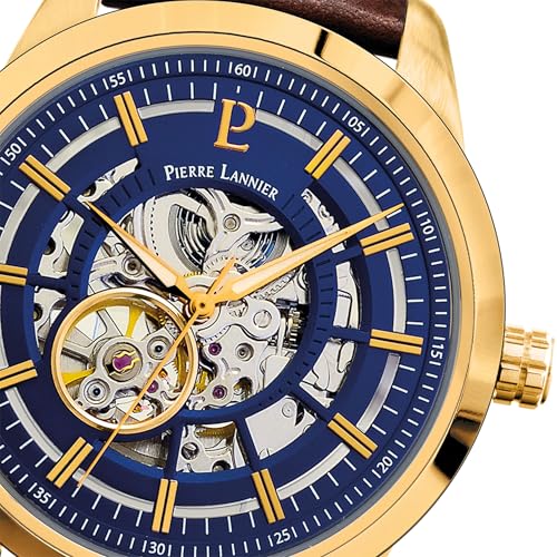 Pierre Lannier Automatic orologio automatico blu oro 44 mm