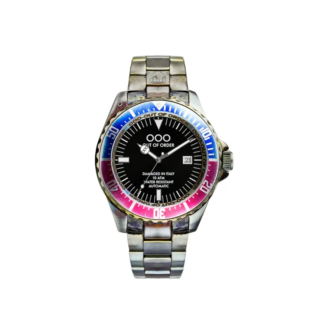 Out Of Order Automatico Red Blue orologio automatico