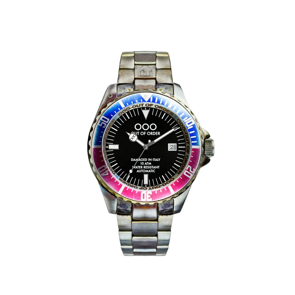 Out Of Order Automatico Red Blue orologio automatico
