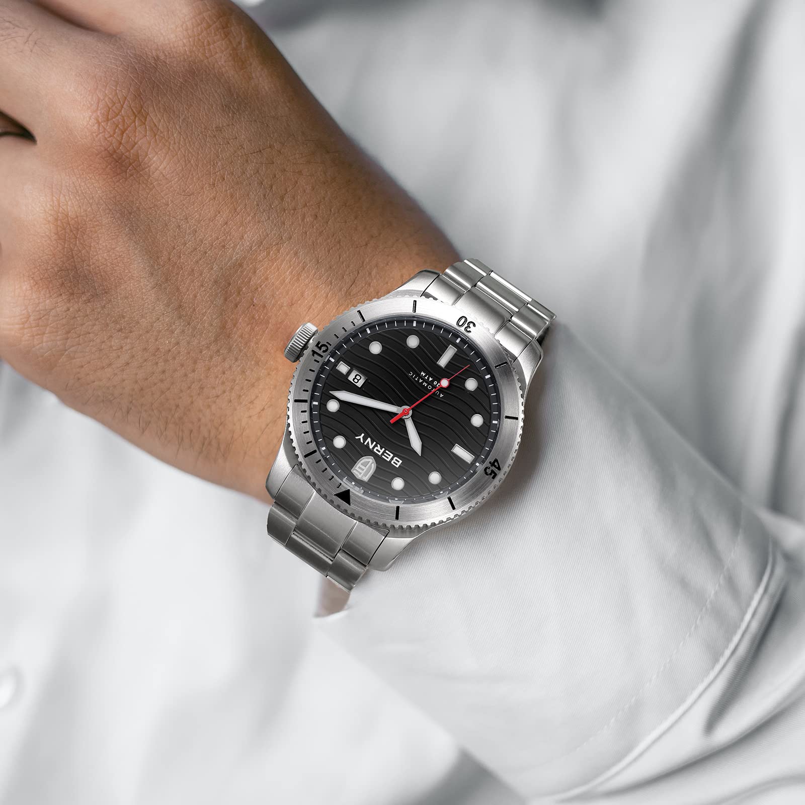Berny Diver orologio automatico acciaio 20 ATM C3