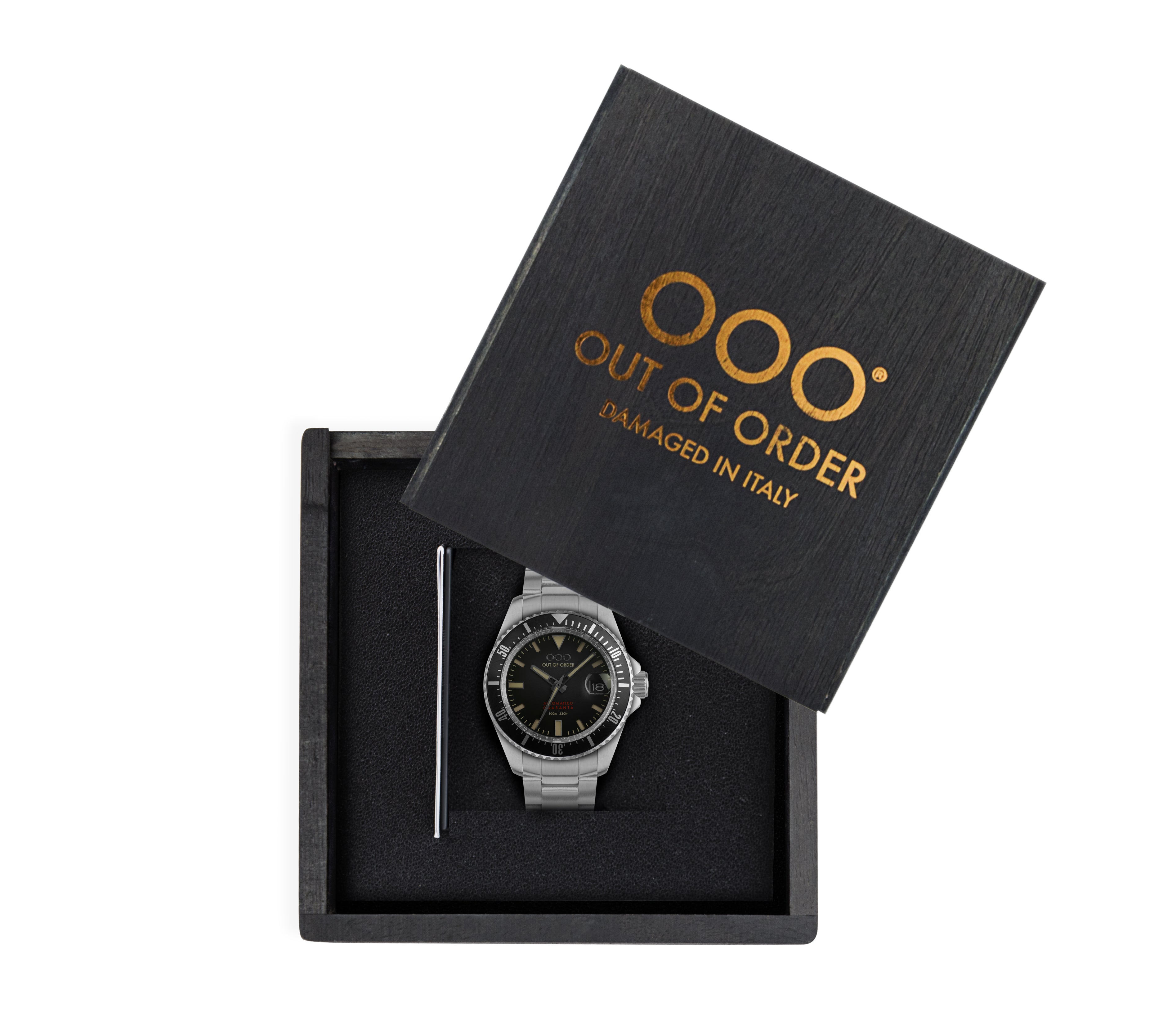 Out Of Order Automatico Quaranta Black orologio automatico 40 mm nero
