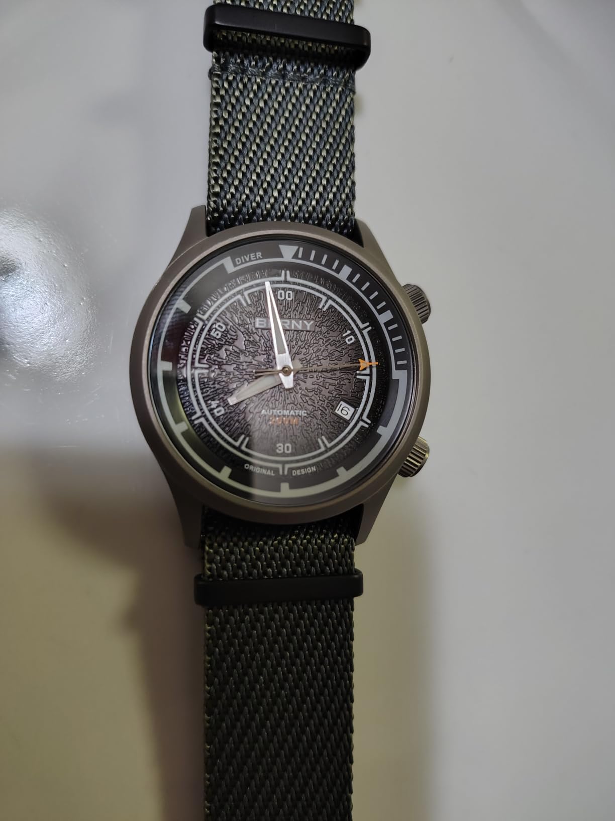 Berny Diver Orologio Automatico Uomo Verde Marrs 200M