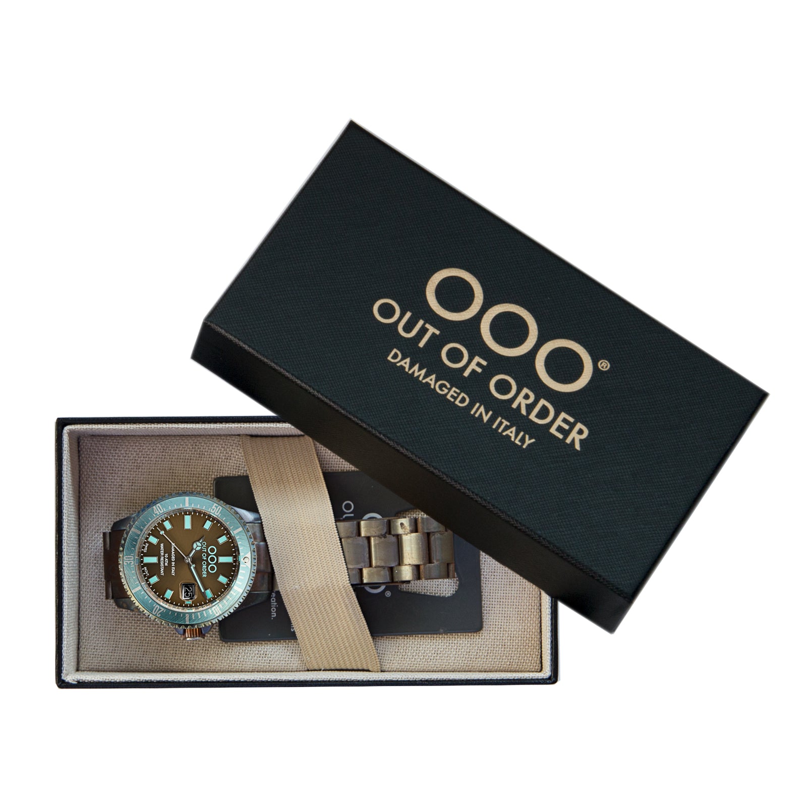 Out Of Order Casanova orologio quarzo 44 mm marrone
