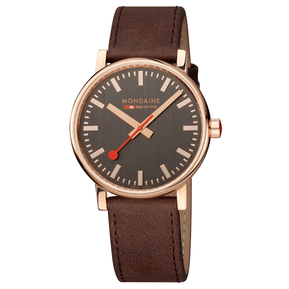 Mondaine Evo2 Big 40mm orologio oro rosé quarzo