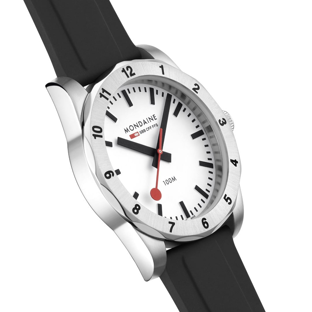 Mondaine Numeri Bianco 42 mm Orologio Quarzo 10 ATM