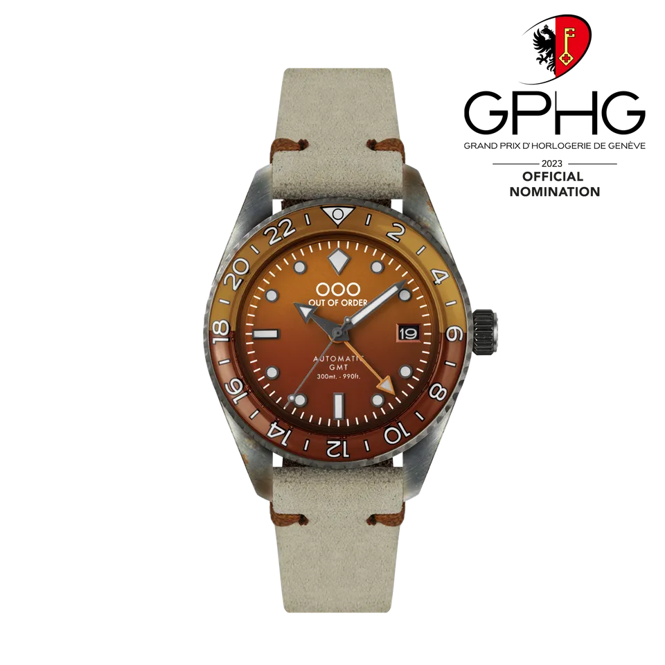 Out Of Order Shaker Scotch GMT automatico 40mm marrone