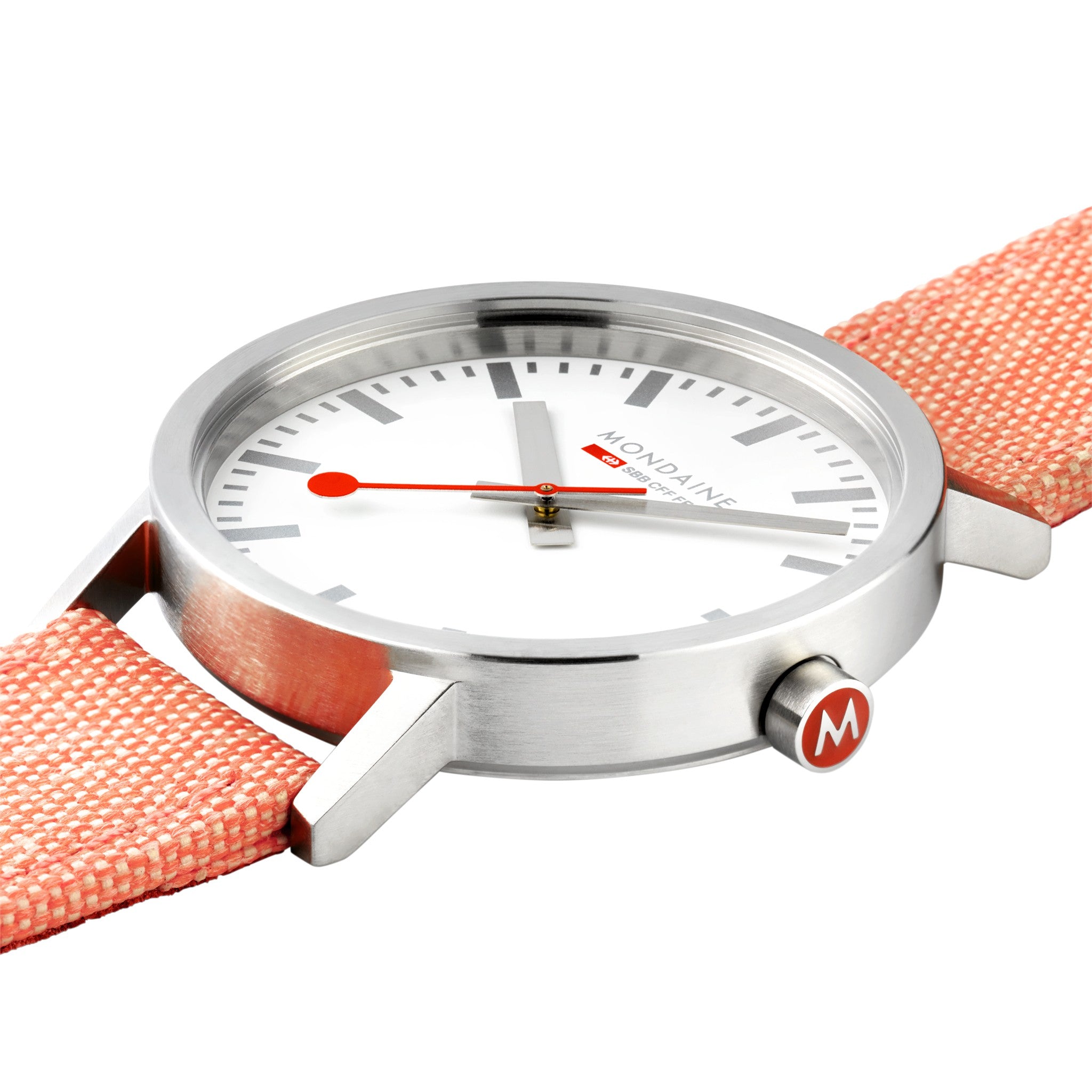 Mondaine Classic orologio 30 mm arancio