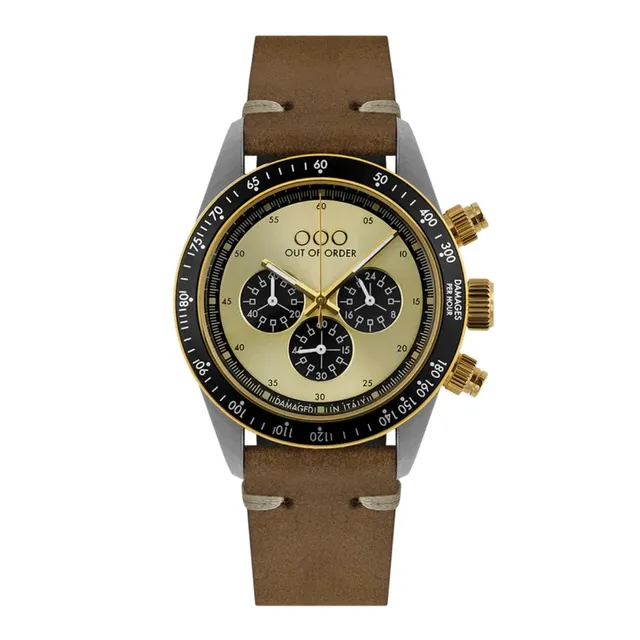 Out Of Order Golden Shadow cronografo 42mm oro ultra brushed