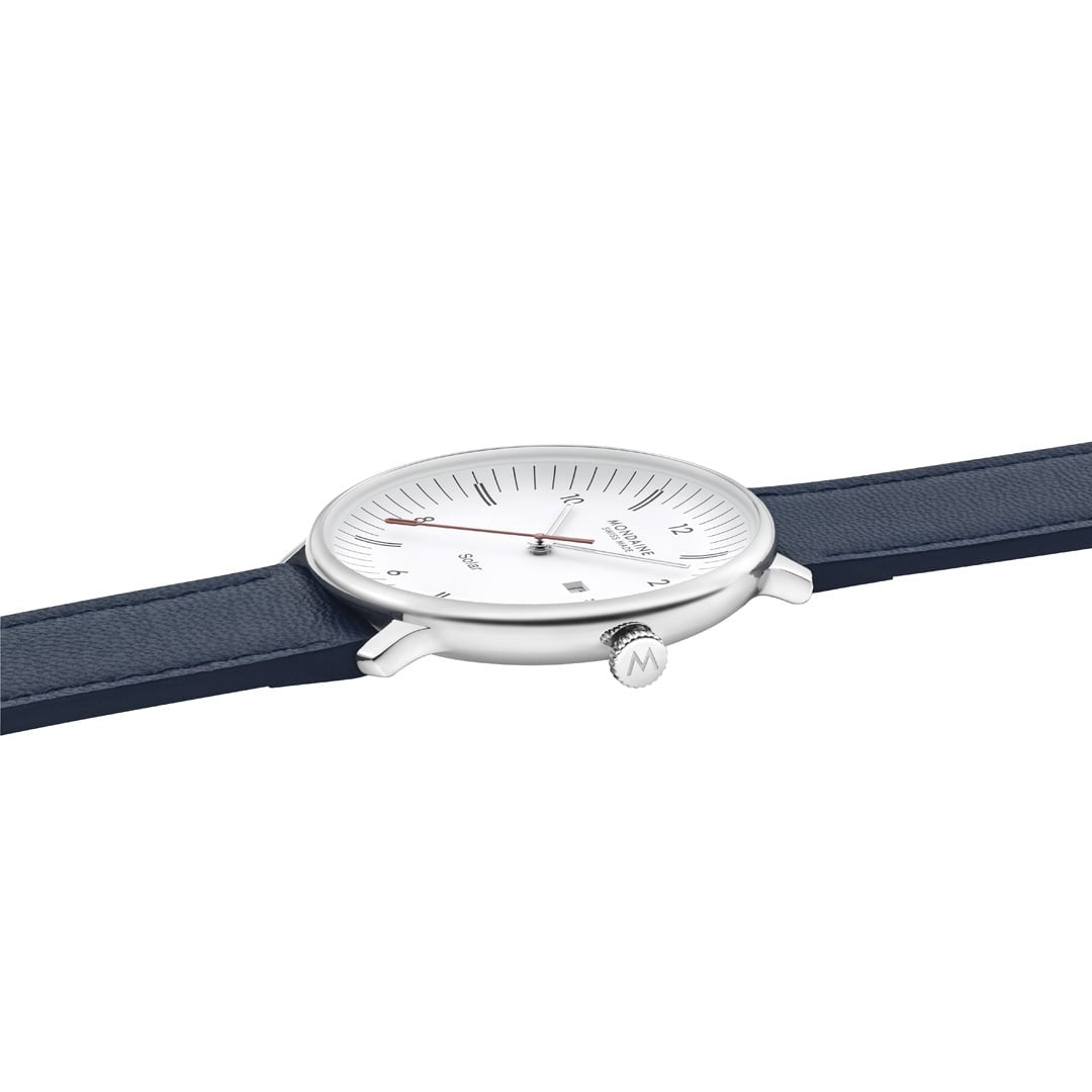 Mondaine Doppio Solar Blu 41 mm orologio solare