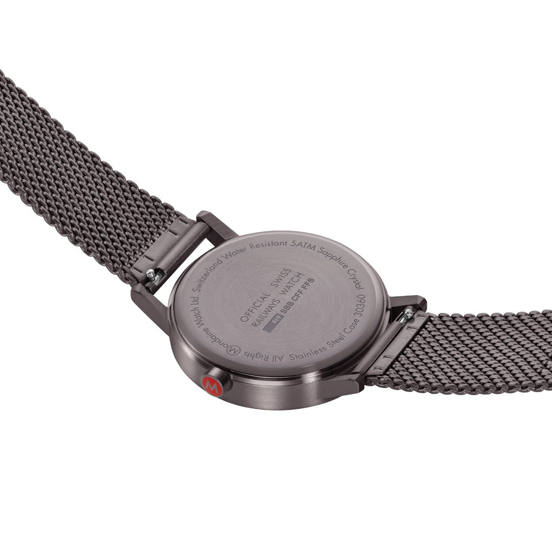 Mondaine Classic Cioccolato 40mm orologio quarzo