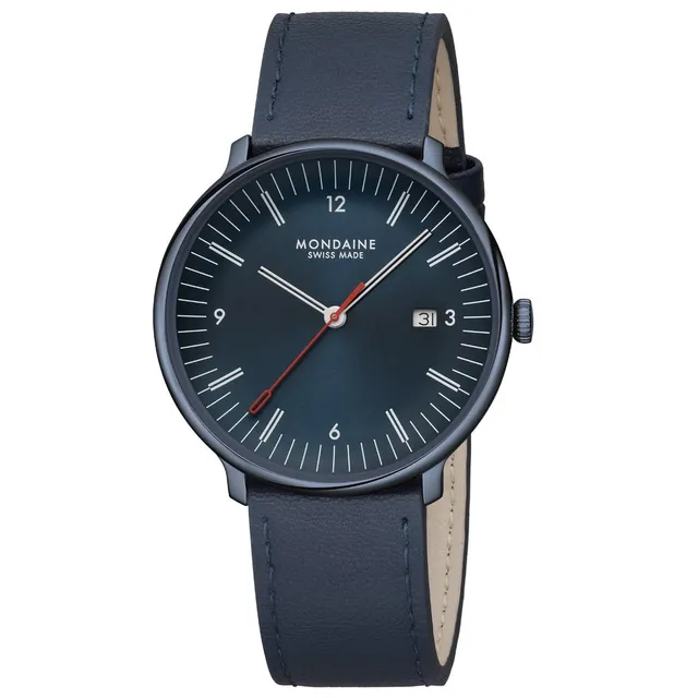 Mondaine Doppio Orologio Blu 41 mm Zaffiro